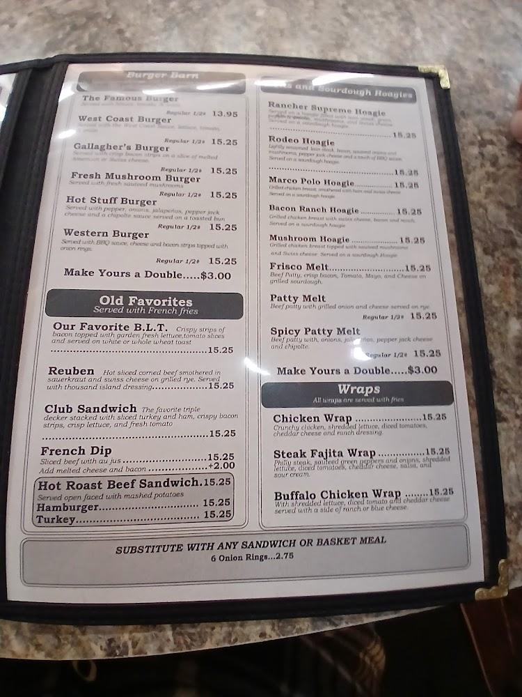 Gallagher's Game Time Grill Menu image 3